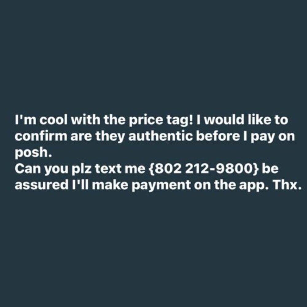 Meet your Posher, F'  I'm interested in the item I just liked text me: 802212980